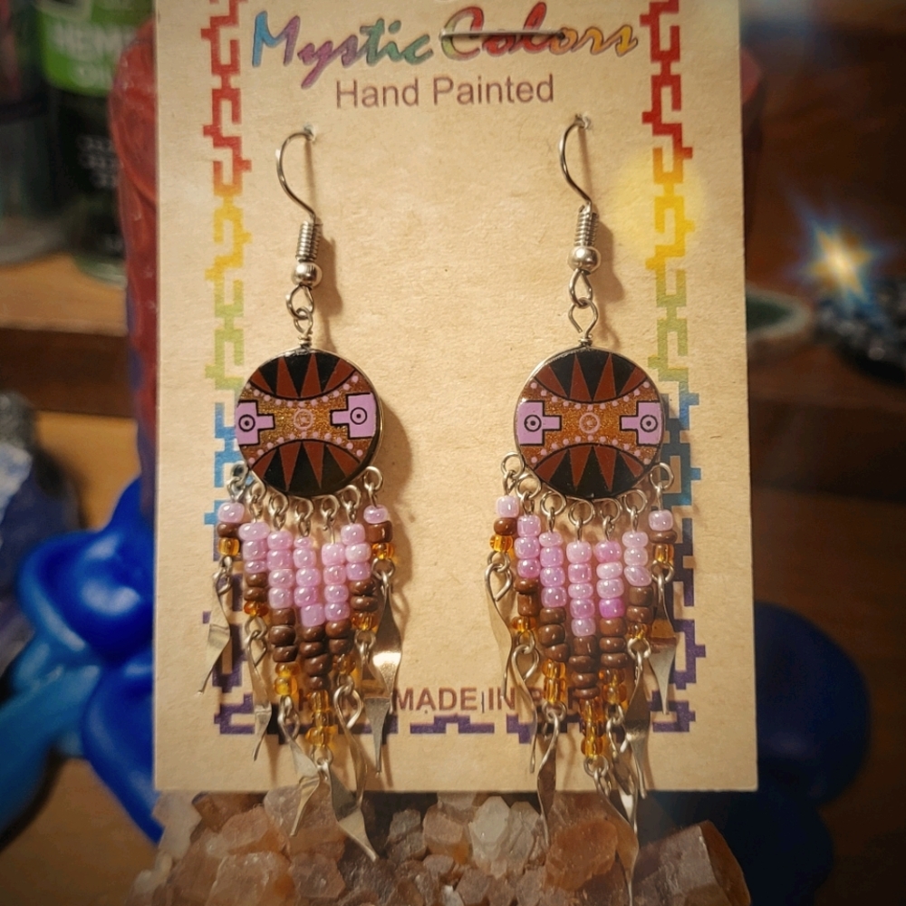 Hand Painted Mystic Earrings